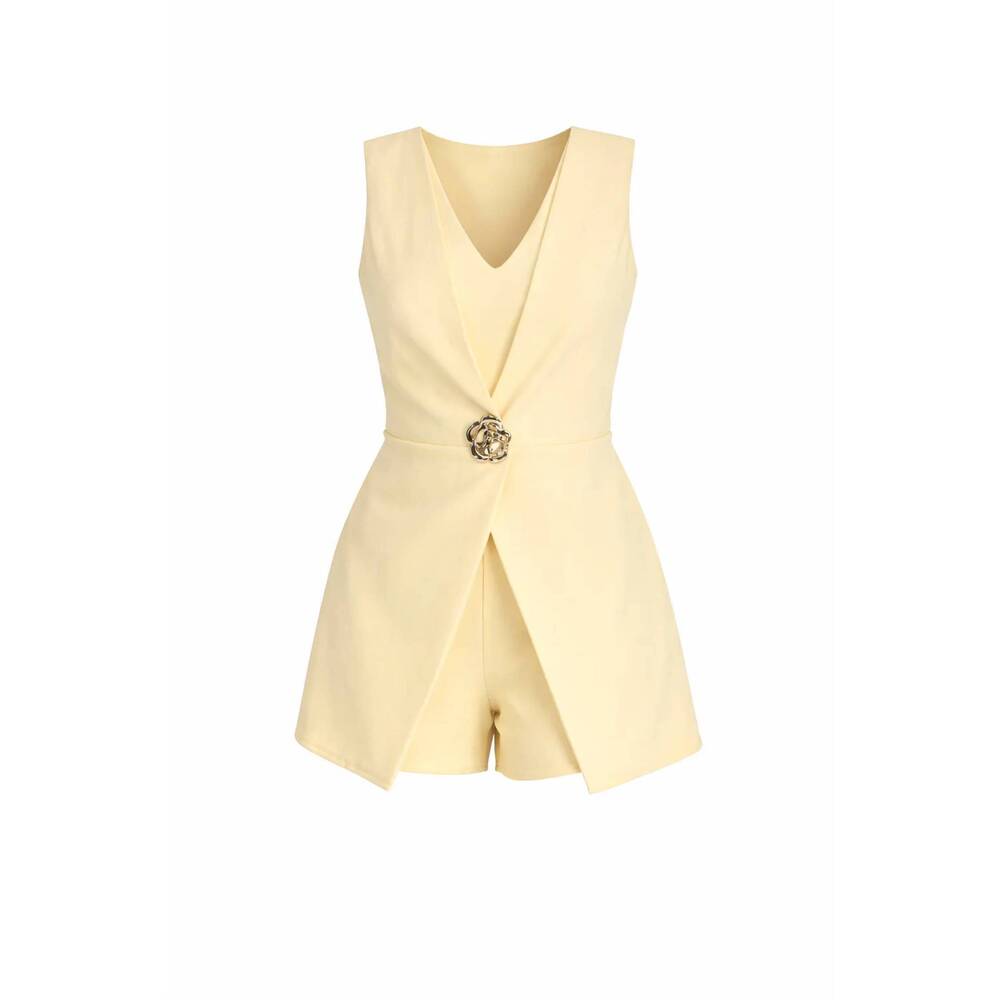 NEW MILK & HONEY lumiere romper in yellow - Picture 2 of 3